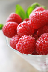 prepared fresh raspberry dessert