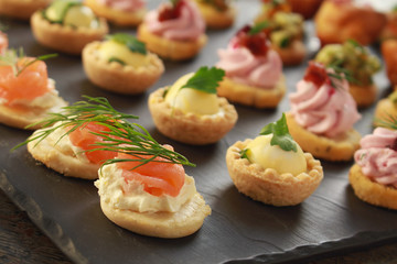 mixed canape selection platter