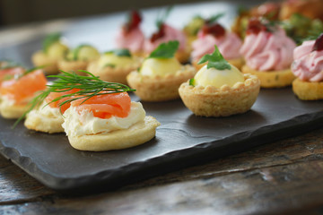 mixed canape selection platter