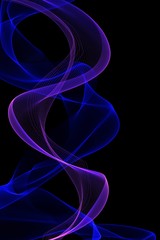 Abstract blue soft waves background 