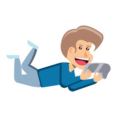 cartoon kid with videogames design