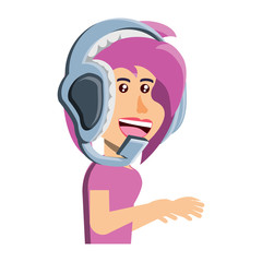 cartoon girl icon