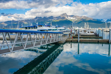 Seward Harbor on a Sunny Day