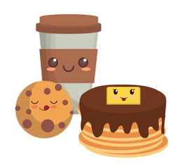 kawaii pancakes design