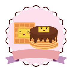 kawaii pancakes design