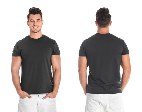 Download 18 938 Best T Shirt Mockup Front Back Images Stock Photos Vectors Adobe Stock