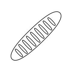 french baguette loaf fresh breakfast