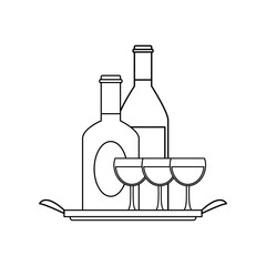 wine bottle glasses drink beverage alcohol