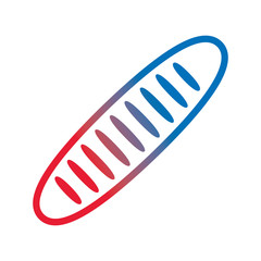 french baguette loaf fresh breakfast