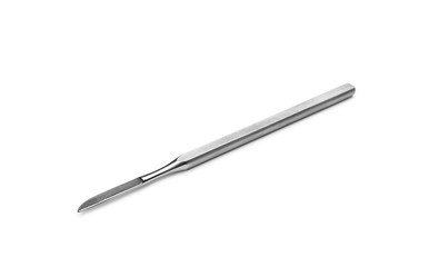 Surgical scalpel on white background. Medical tool