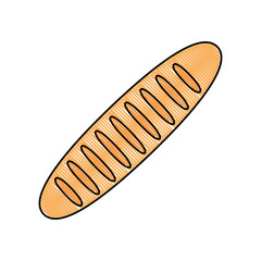 french baguette loaf fresh breakfast