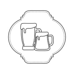 emblem with beer design