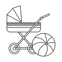 baby carriage icon