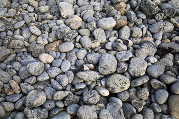 Collection of pebble stone rocks