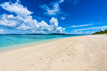 Fototapeta premium 沖縄 水納島の海 Minnajima Island, okinawa, japan