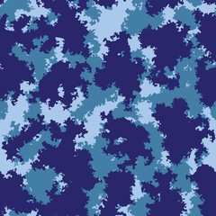 Color clouds seamless pattern vector seamless fashion camo design. Trendy camouflage fabric pattern.