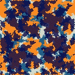 Color clouds seamless pattern vector seamless fashion camo design. Trendy camouflage fabric pattern.