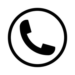 Phone Sign in a Circle