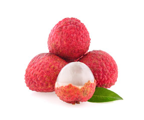 lychee isolated on white background