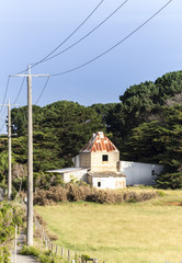 Old granary in farmland. Phillip Island, Victoria, Australia