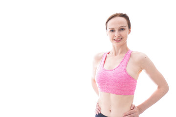 Fototapeta premium Young woman at gym