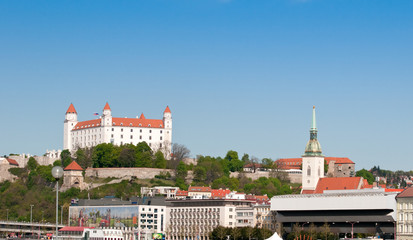 Bratislava castle and St.Martin cathedral