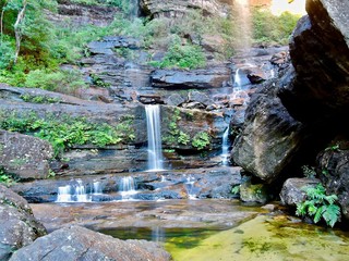 Small waterfall in the Blue Mountains National Park