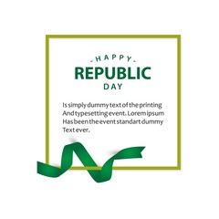 Happy Nigeria Republic Day Vector Template Design Illustration