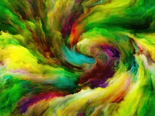 Afwasbaar Fotobehang Mix van kleuren Rijken van verf