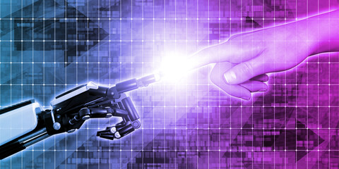 Robot and Human Finger Touching