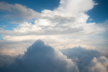 blue sky scatter spread cloud background