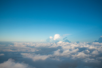 blue sky scatter spread cloud background