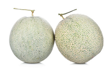 melon on white background