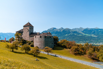 Beautiful Architecture at Vaduz Castle, the official residence of the Prince of Liechtenstein