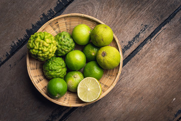 Lemon lime and bergamot on the basket