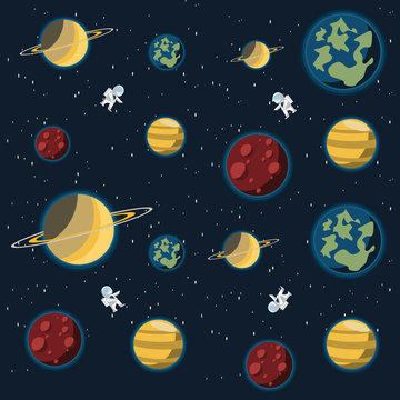 galaxy background vector illustration 