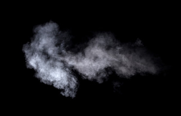 Abstract steam on a black background.