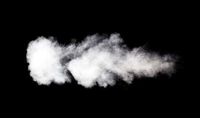 Abstract steam on a black background.