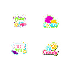 Candy logo set