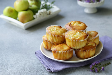 apple muffins dessert, healthy food