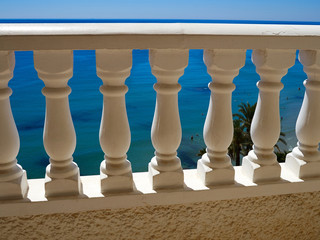 Traditional Spaish balcony with great sea view Spain