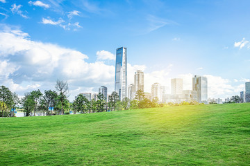 Shenzhen urban greening and office building