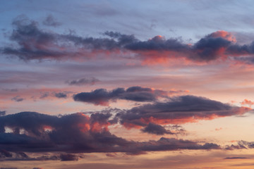 dramatic sky with clouds