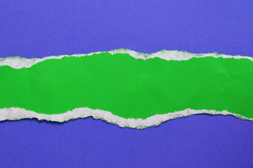 Colorful torn paper background with space for your message