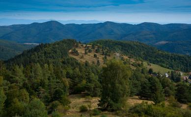 Fototapeta premium Vogesenidylle bei Hohrodberg nahe Munster