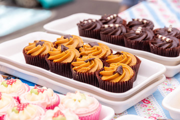 Variety of cupcakes