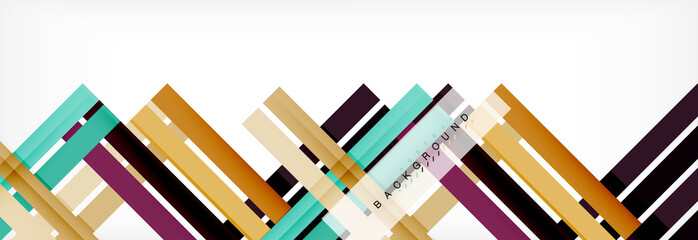 Color stripes and lines, geometric abstract background