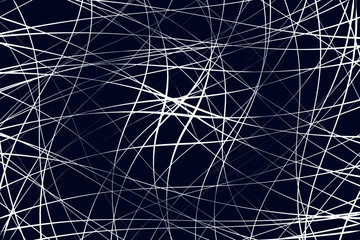 Random chaotic lines abstract geometric pattern / texture. Modern, contemporary art-like illustration