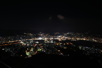 The world's three great night scenes,Nagasaki