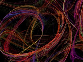 
Futuristic digital 3d design art abstract background fractal illustration for meditation and decoration wallpaper